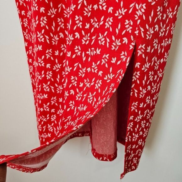 NEVER WORN ZARA RED TANK MIDI DRESS SIZE L - Picture 8 of 12